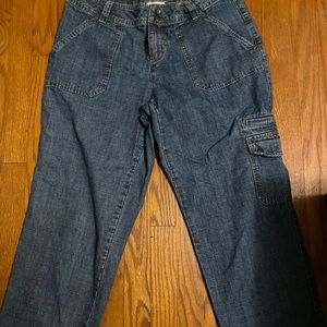 Liz Claiborne size 12 Jean cargo capris